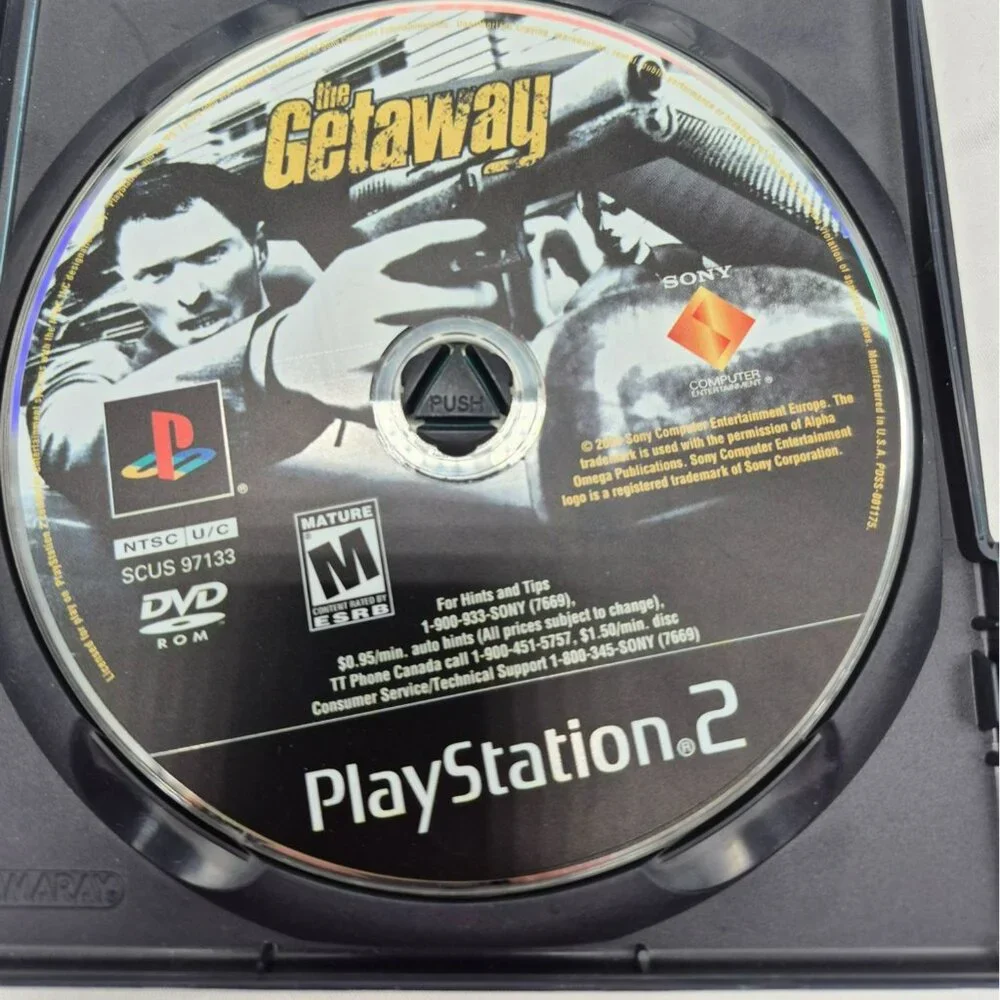 Sony PS2 The Getaway PlayStation 2 Game Complete With Case & Manual